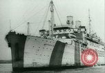 Image of Ship Gripsholm delivers Americans freed from internment by Germany New York City USA, 1944, second 7 stock footage video 65675021166