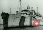 Image of Ship Gripsholm delivers Americans freed from internment by Germany New York City USA, 1944, second 9 stock footage video 65675021166
