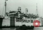 Image of Ship Gripsholm delivers Americans freed from internment by Germany New York City USA, 1944, second 13 stock footage video 65675021166