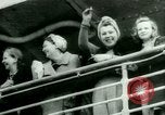 Image of Ship Gripsholm delivers Americans freed from internment by Germany New York City USA, 1944, second 21 stock footage video 65675021166