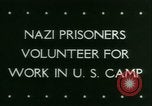 Standbild deutschen Gefangenen arbeiten im Schnee Northern United States USA, 1944, aus Sekunde 3 historischem Filmmaterial Videoclip 65675021169