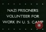 Standbild deutschen Gefangenen arbeiten im Schnee Northern United States USA, 1944, aus Sekunde 4 historischem Filmmaterial Videoclip 65675021169