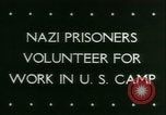 Standbild deutschen Gefangenen arbeiten im Schnee Northern United States USA, 1944, aus Sekunde 5 historischem Filmmaterial Videoclip 65675021169
