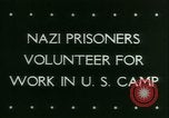 Standbild deutschen Gefangenen arbeiten im Schnee Northern United States USA, 1944, aus Sekunde 6 historischem Filmmaterial Videoclip 65675021169