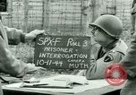 Image of Prisoner Interrogation Vallery France, 1944, second 9 stock footage video 65675021185