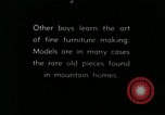 Image of boys make furniture Berea Kentucky United States USA, 1933, second 1 stock footage video 65675021247