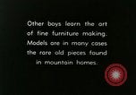 Image of boys make furniture Berea Kentucky United States USA, 1933, second 3 stock footage video 65675021247