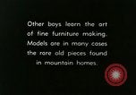 Image of boys make furniture Berea Kentucky United States USA, 1933, second 4 stock footage video 65675021247