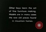 Image of boys make furniture Berea Kentucky United States USA, 1933, second 8 stock footage video 65675021247