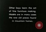 Image of boys make furniture Berea Kentucky United States USA, 1933, second 10 stock footage video 65675021247