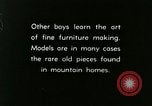 Image of boys make furniture Berea Kentucky United States USA, 1933, second 15 stock footage video 65675021247
