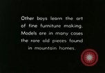 Image of boys make furniture Berea Kentucky United States USA, 1933, second 16 stock footage video 65675021247