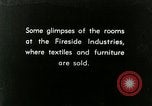 Image of display of furniture Berea Kentucky United States USA, 1933, second 1 stock footage video 65675021248