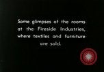 Image of display of furniture Berea Kentucky United States USA, 1933, second 3 stock footage video 65675021248