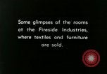 Image of display of furniture Berea Kentucky United States USA, 1933, second 4 stock footage video 65675021248