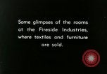 Image of display of furniture Berea Kentucky United States USA, 1933, second 5 stock footage video 65675021248