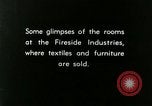 Image of display of furniture Berea Kentucky United States USA, 1933, second 6 stock footage video 65675021248