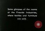 Image of display of furniture Berea Kentucky United States USA, 1933, second 7 stock footage video 65675021248