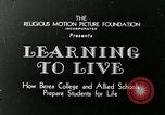 Image of Opportunity Schools Berea Kentucky United States USA, 1933, second 13 stock footage video 65675021268