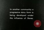 Image of dairy farm Berea Kentucky United States USA, 1933, second 4 stock footage video 65675021270