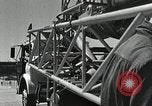 Image of Mercury Atlas MA-9 rocket erected Cape Canaveral Florida USA, 1963, second 39 stock footage video 65675021462