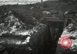 Image of US Army soldiers prepare for gas attack in World War 1 trench France, 1918, second 12 stock footage video 65675021500
