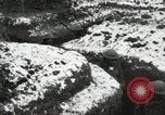 Image of US Army soldiers prepare for gas attack in World War 1 trench France, 1918, second 48 stock footage video 65675021500
