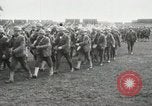 Image of United States troops march in French town in World War 1 France, 1918, second 13 stock footage video 65675021505
