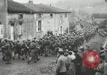 Image of United States troops march in French town in World War 1 France, 1918, second 56 stock footage video 65675021505