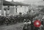 Image of United States troops march in French town in World War 1 France, 1918, second 59 stock footage video 65675021505
