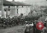 Image of United States troops march in French town in World War 1 France, 1918, second 61 stock footage video 65675021505