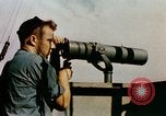 Image of 5 inch guns fired aboard USS Yorktown World War 2 Pacific Ocean, 1943, second 4 stock footage video 65675021554