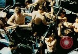 Image of 5 inch guns fired aboard USS Yorktown World War 2 Pacific Ocean, 1943, second 32 stock footage video 65675021554