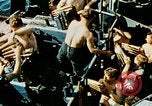 Image of 5 inch guns fired aboard USS Yorktown World War 2 Pacific Ocean, 1943, second 33 stock footage video 65675021554