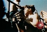 Image of 5 inch guns fired aboard USS Yorktown World War 2 Pacific Ocean, 1943, second 40 stock footage video 65675021554