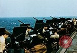 Image of 5 inch guns fired aboard USS Yorktown World War 2 Pacific Ocean, 1943, second 43 stock footage video 65675021554