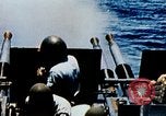 Image of 5 inch guns fired aboard USS Yorktown World War 2 Pacific Ocean, 1943, second 53 stock footage video 65675021554