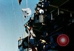 Image of 5 inch guns fired aboard USS Yorktown World War 2 Pacific Ocean, 1943, second 61 stock footage video 65675021554