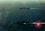 Image of USS Yorktown day before attacking Marcus Island Pacific Ocean, 1943, second 1 stock footage video 65675021556
