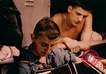 Image of USS Yorktown day before attacking Marcus Island Pacific Ocean, 1943, second 40 stock footage video 65675021556