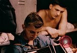 Image of USS Yorktown day before attacking Marcus Island Pacific Ocean, 1943, second 41 stock footage video 65675021556