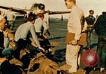 Standbild USS Yorktown Piloten zurück von Marcus Insel Bombardierung Pacific Theater, 1943, aus Sekunde 15 historischem Filmmaterial Videoclip 65675021558