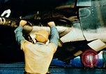 Standbild USS Yorktown Piloten zurück von Marcus Insel Bombardierung Pacific Theater, 1943, aus Sekunde 20 historischem Filmmaterial Videoclip 65675021558