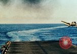 Standbild USS Yorktown Piloten zurück von Marcus Insel Bombardierung Pacific Theater, 1943, aus Sekunde 59 historischem Filmmaterial Videoclip 65675021558