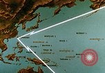 Standbild USS Yorktown CV-10 Schlacht von Kwajalein Zweiten Weltkrieg Kwajalein Insel Inseln Marshall, 1944, aus Sekunde 16 historischem Filmmaterial Videoclip 65675021559