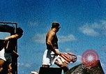 Image of wrecked planes and fire on USS Yorktown World War 2 Pacific Theater, 1944, second 26 stock footage video 65675021565