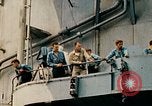 Image of burial at sea aboard USS Yorktown in World War  Pacific Theater, 1944, second 49 stock footage video 65675021567