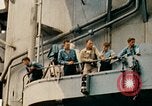 Image of burial at sea aboard USS Yorktown in World War  Pacific Theater, 1944, second 50 stock footage video 65675021567
