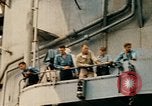 Image of burial at sea aboard USS Yorktown in World War  Pacific Theater, 1944, second 51 stock footage video 65675021567