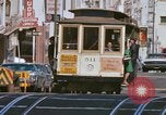 Image of Cable cars in North Beach area San Francisco San Francisco California USA, 1968, second 25 stock footage video 65675021686